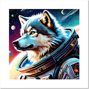 Wolf in Space Posters and Art